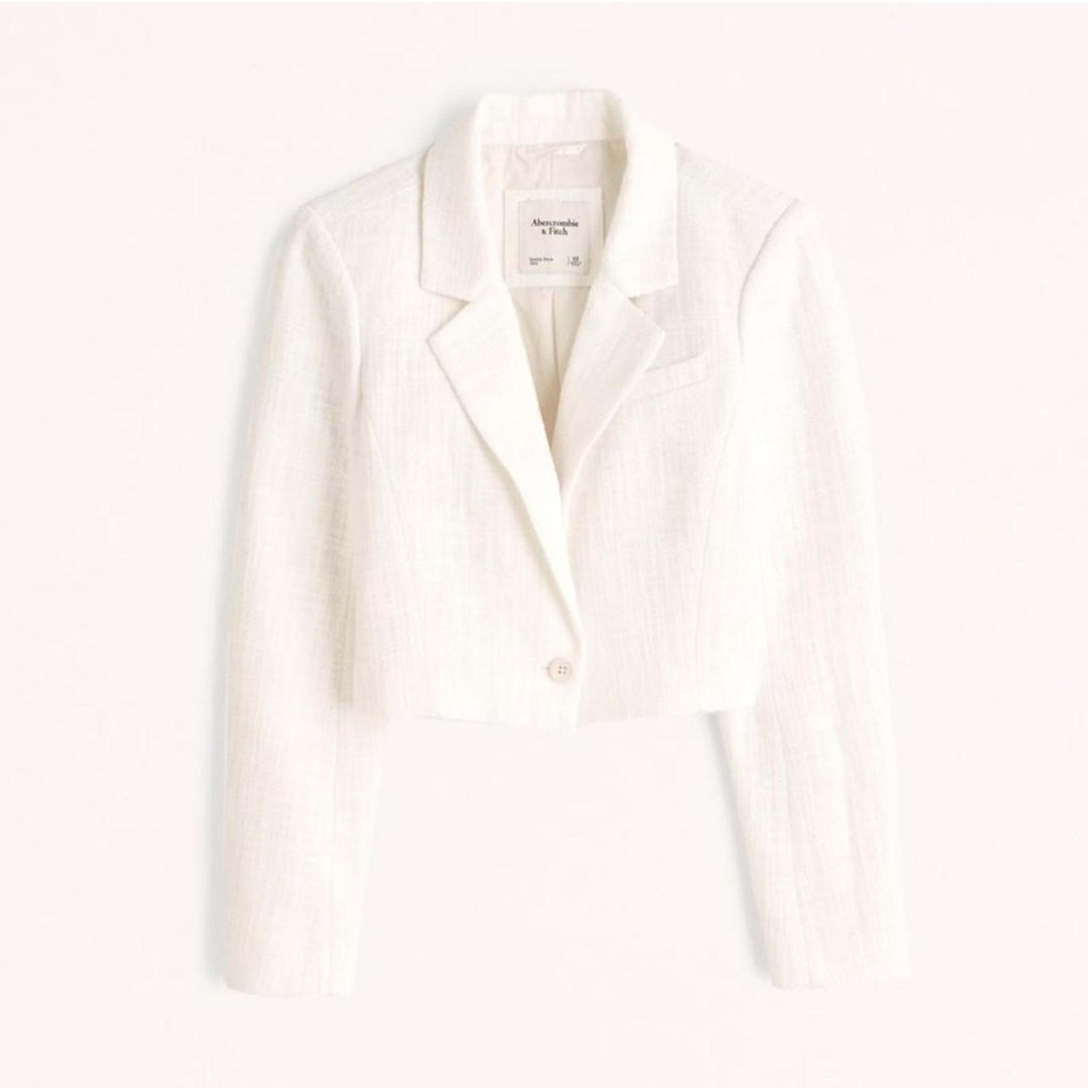 Abercrombie & Fitch Women's Cream Blazer